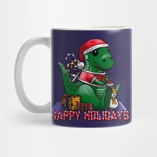 Happy Holidays Dino Mug